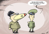 Cartoon: Peaceful Pyongyang (small) by rodrigo tagged north,korea,peace,talks,south,kim,jong,il,nuclear,war,pyongyang,seoul