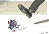 Cartoon: Run terrorist run (small) by rodrigo tagged boston,marathon,terror,attacks,bomb,violence,fbi,september,11th,911