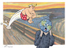 Cartoon: The Post-electoral Scream (small) by rodrigo tagged donald,trump,elections,presidential,usa,us,unites,states,america,president,international,relations,diplomacy