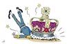Cartoon: The weight of the crown (small) by rodrigo tagged uk,britain,king,charles,reign,coronation,crown,britons,england,scotland,ireland,monarchy,europe,royal,family,politics,international