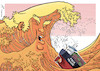Cartoon: Trumpsunami (small) by rodrigo tagged donald,trump,free,trade,tpp,nafta,united,states,america,us,usa,commerce,economy,world