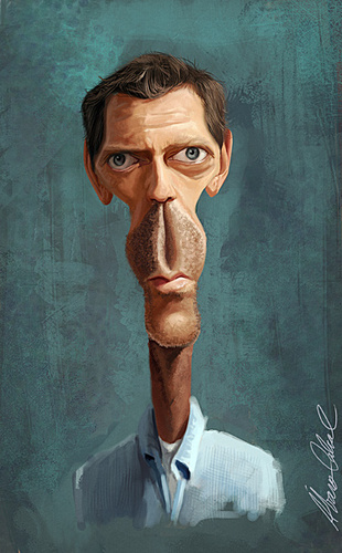 Cartoon: Dr.House (medium) by alvarocabral tagged caricature