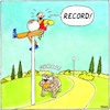 Cartoon: Bestzeit - ENG (small) by Yavou tagged record,running,dog,yavou,cartoonbiting,park,jogging,sport,cartoon