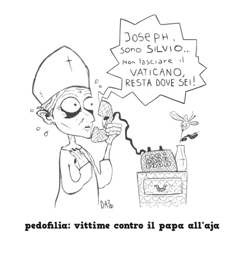 Cartoon: latitanti in vaticano (medium) by dan8 tagged chiesa,satira,politica,ratzinger,berlusconi