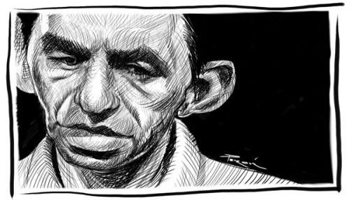 Cartoon: Frank Sinatra (medium) by sinisap tagged caricature
