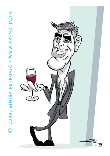 Cartoon: Mr. Ocean (medium) by sinisap tagged caricature