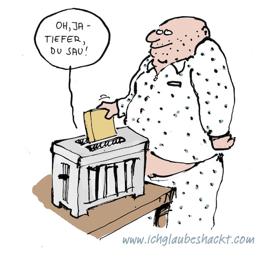 Cartoon: Tiefer (medium) by ichglaubeshackt tagged frühstück,tiefer,toast