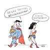 Cartoon: Wonder Woman (small) by ichglaubeshackt tagged wonderwoman,superman,batman,comics,superhelden,röntgenblick,filme