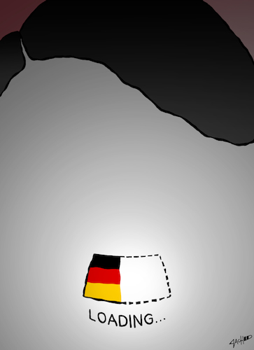 Cartoon: Return of Nazi Germany? (medium) by cartoonistzach tagged germany,merkel,immigrant,people,hitler,elections,deutschland,germany,merkel,immigrant,people,hitler,elections,deutschland,afd,rechts,nazi