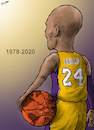 Cartoon: Kobe Bryant 1978-2020 (small) by cartoonistzach tagged sports,basketball,kobe,bryant,nba,caricature