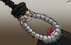Cartoon: The Executioner (small) by cartoonistzach tagged iran terror dictator freedom execution