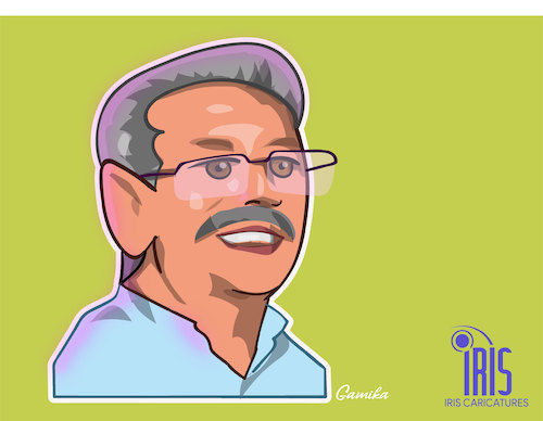 Cartoon: Gotabaya caricature (medium) by Gamika tagged caricature,sri,lanka