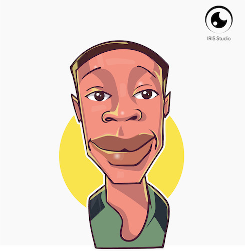 Cartoon: KHABY LAME CARICATURE (medium) by Gamika tagged caricature