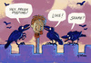 Cartoon: Early Facebook (small) by Kringe tagged facebook,posting,post,head,beheaded,raven