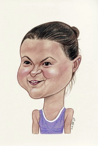 Cartoon: Dinara Safina (medium) by Gero tagged caricature