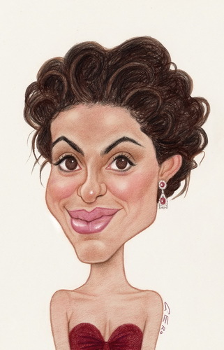 Cartoon: Emmy Rossum (medium) by Gero tagged caricature
