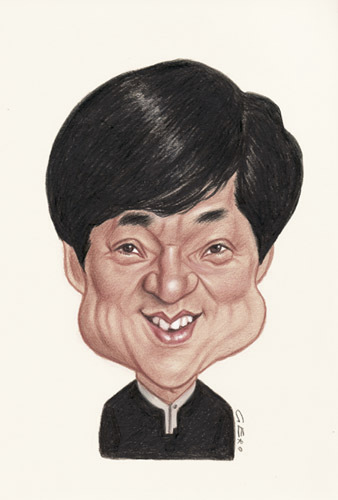 Cartoon: Jackie Chan (medium) by Gero tagged caricature