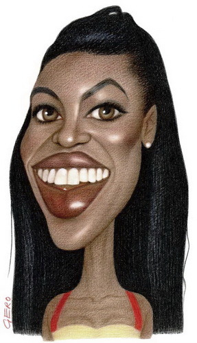 Cartoon: Naomi Campbell (medium) by Gero tagged caricature
