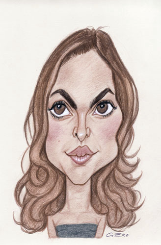 Cartoon: Natalie Portman (medium) by Gero tagged caricature