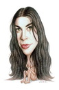 Cartoon: Alanis Morissette (small) by Gero tagged caricature