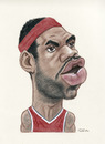 Cartoon: LeBron James (small) by Gero tagged caricature