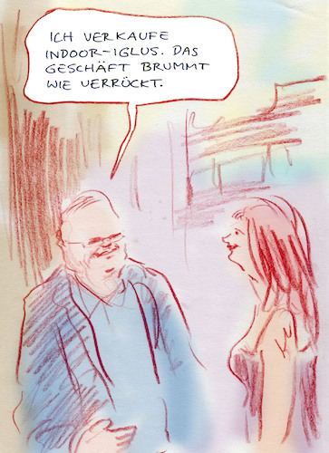 Cartoon: Geschäftsidee (medium) by Bernd Zeller tagged business