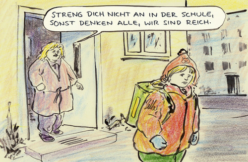 Cartoon: Grundschulstudie (medium) by Bernd Zeller tagged grundschulstudie