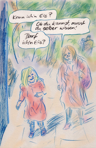 Cartoon: Korrektur (medium) by Bernd Zeller tagged deutsch