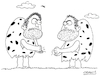Cartoon: Roshambo in Stone Age (small) by ozanootrac tagged cartoon,stone,age,roshambo,game