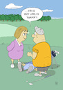 Cartoon: Punchen (small) by WiesenWerner tagged golf,punch,schlag,chip,pitch