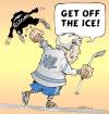 Cartoon: Get off the ice! (small) by wyattsworld tagged sports,hockey,politics
