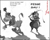 Cartoon: Shades of Grey (small) by Charmless tagged sm,shades,of,grey,löwe,schwein,peitsche