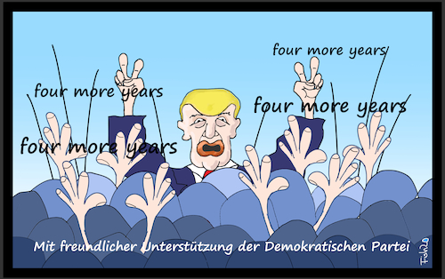 Cartoon: Impeachmentverfahren beendet (medium) by Fish tagged trump,impeachment,usa,demokraten,republikaner,senat,demokratie,ukraine,vorwahlen,wahlen
