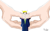 Cartoon: Armin auf der Merkelschaukel (small) by Fish tagged cdu,vorsitzender,laschet,armin,merz,friedrich,merkle,angela,bundestagswahl,hand,handhaltung,könig,krone