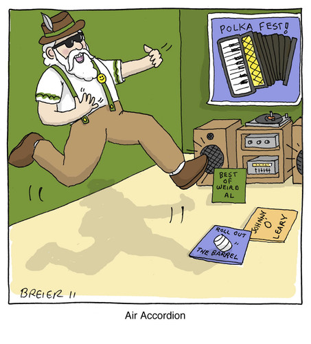 Cartoon: Air Accordion (medium) by noodles tagged accordion,air,guitar,polka,music,jumping