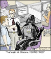 Cartoon: Mr. Obscene (small) by noodles tagged darth vader telemarketing obscene phone call office