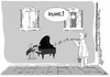 Cartoon: Ruhe (small) by Pinella tagged klavier,maler,ruhe,störung,musik,lärm