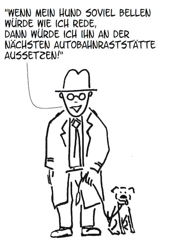 Cartoon: Der Hund (medium) by Stefan von Emmerich tagged hund,mensch,reden,bellen