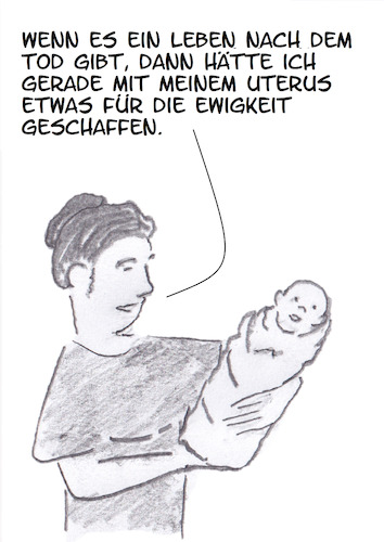 Cartoon: Ewigkeit (medium) by Stefan von Emmerich tagged glaube,liebe,hoffnung