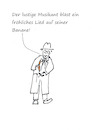 Cartoon: Der lustige Musikant (small) by Stefan von Emmerich tagged musikant