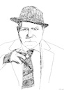 Cartoon: Jean Gabin (small) by Stefan von Emmerich tagged jean,gabin,maigret