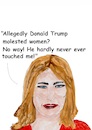 Cartoon: The honorable First Lady (small) by Stefan von Emmerich tagged trump,dump,donald,tie,ape,stupid,animal,karikatur,cartoon