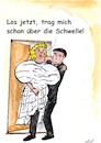 Cartoon: Über die Schwelle (small) by Stefan von Emmerich tagged mehr,ist,nicht,immer