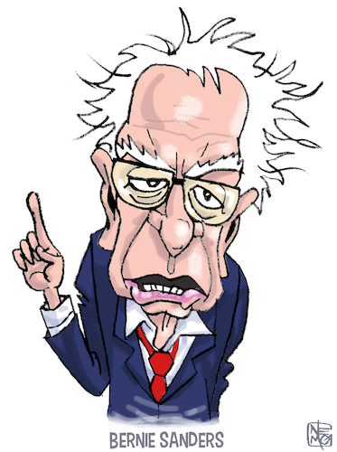 Cartoon: Bernie Sanders (medium) by NEM0 tagged bernie,sanders,vermont,senator,new,england,vt,usa,socialist,democrat,presidential,candidate,montpelier,bernie,sanders,vermont,senator,new,england,vt,usa,socialist,democrat,presidential,candidate,montpelier