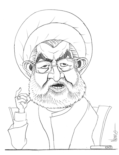 Cartoon: Hassan Rouhani (medium) by NEM0 tagged hassan,rouhani,iran,hassan,rouhani,iran