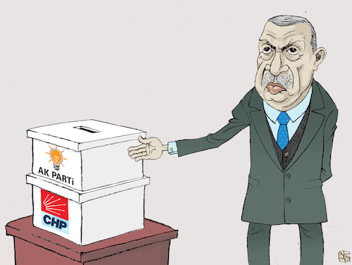 Cartoon: Istanbul Revote (medium) by NEM0 tagged turkey,istanbul,erdogan,akp,chp,party,parties,democracy,election,fraud,corruption,ballots,ballot,boxes,vote,revote,free,speech,press,media,propaganda,opposition,oppression,repressive,oppressive,autoritarian,dissent,dissidents,nemo,nem0,turkey,istanbul,erdogan,akp,chp,party,parties,democracy,election,fraud,corruption,ballots,ballot,boxes,vote,revote,free,speech,press,media,propaganda,opposition,oppression,repressive,oppressive,autoritarian,dissent,dissidents,nemo,nem0