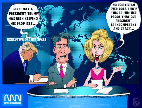 Cartoon: What Trump Says Trump Does (medium) by NEM0 tagged donald,trump,president,united,states,potus,mainstream,media,news,network,tv,nemo,nem0,donald,trump,president,united,states,potus,mainstream,media,news,network,tv,nemo,nem0