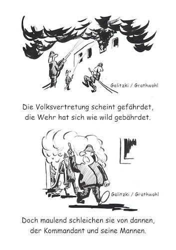 Cartoon: Bonner Feuerwehr (medium) by elmario55 tagged gesellschaft,politik,allgemeines