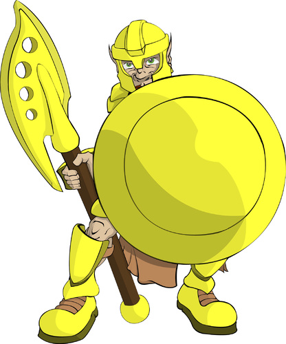Cartoon: Dwarf elite Guard (medium) by JWallace tagged dwarf,warrior,elite,guard