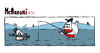 Cartoon: McArroni nr. 56 (small) by julianloa tagged mcarroni,amadeo,fishing,bazooka